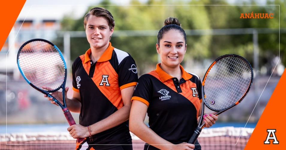 Estudiantes universidad anáhuac puebla del equipo de tenis