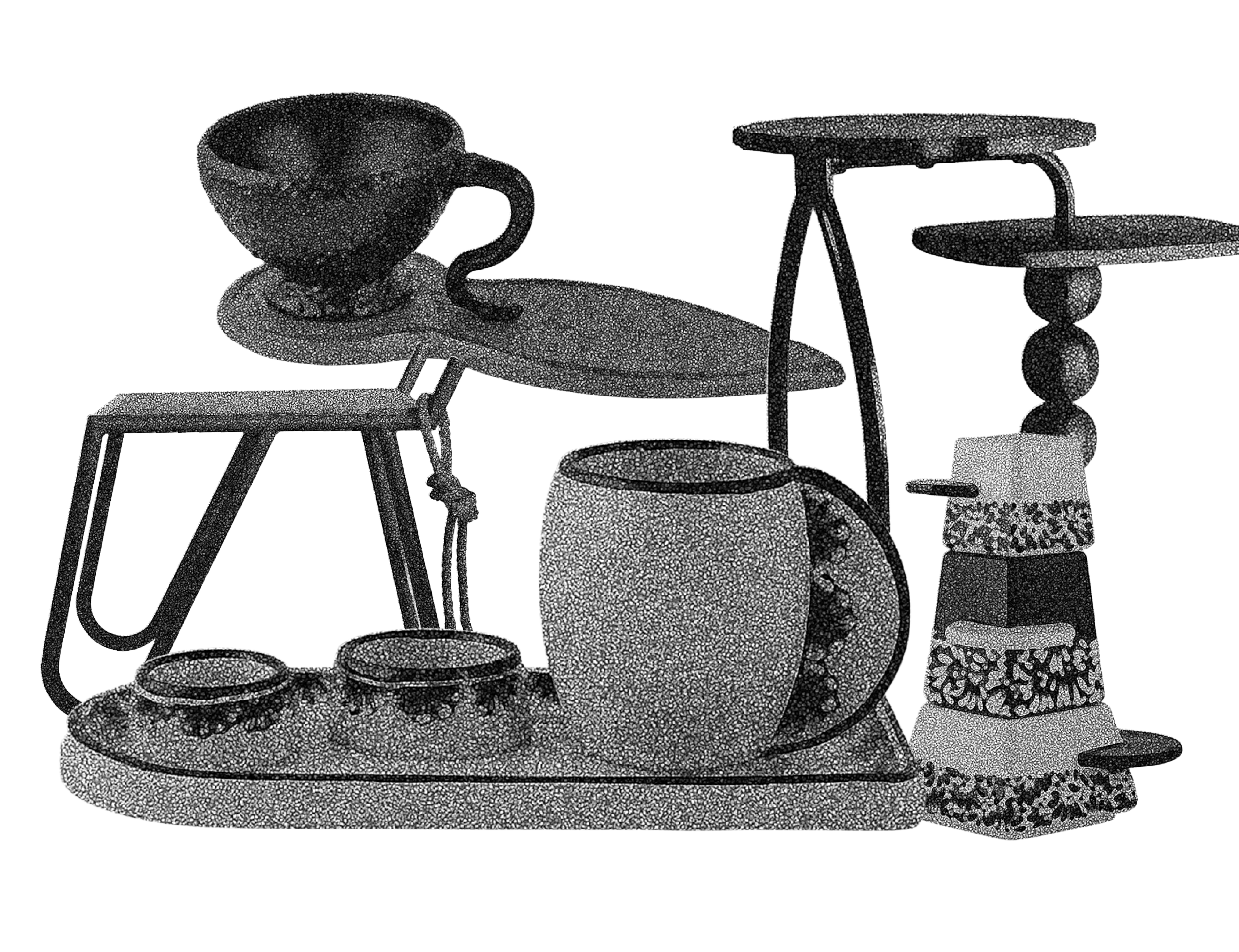 Artefactos diseñados por diseñadores industriales en 3D