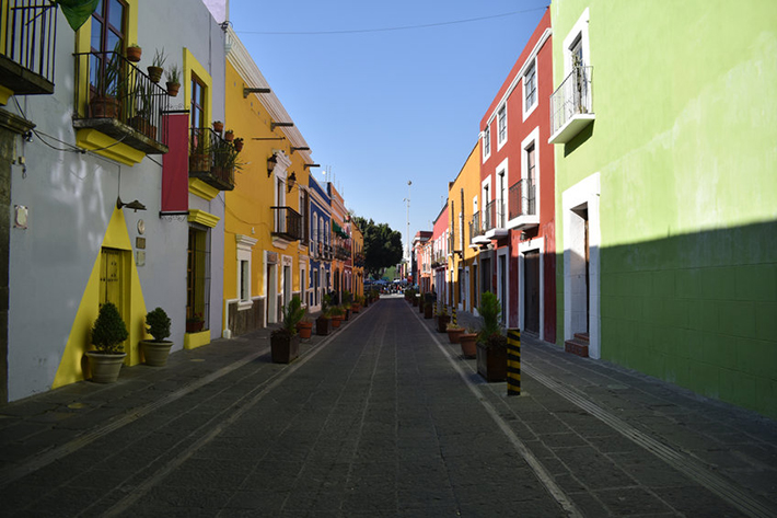 Calle de la ciudad de Puebla