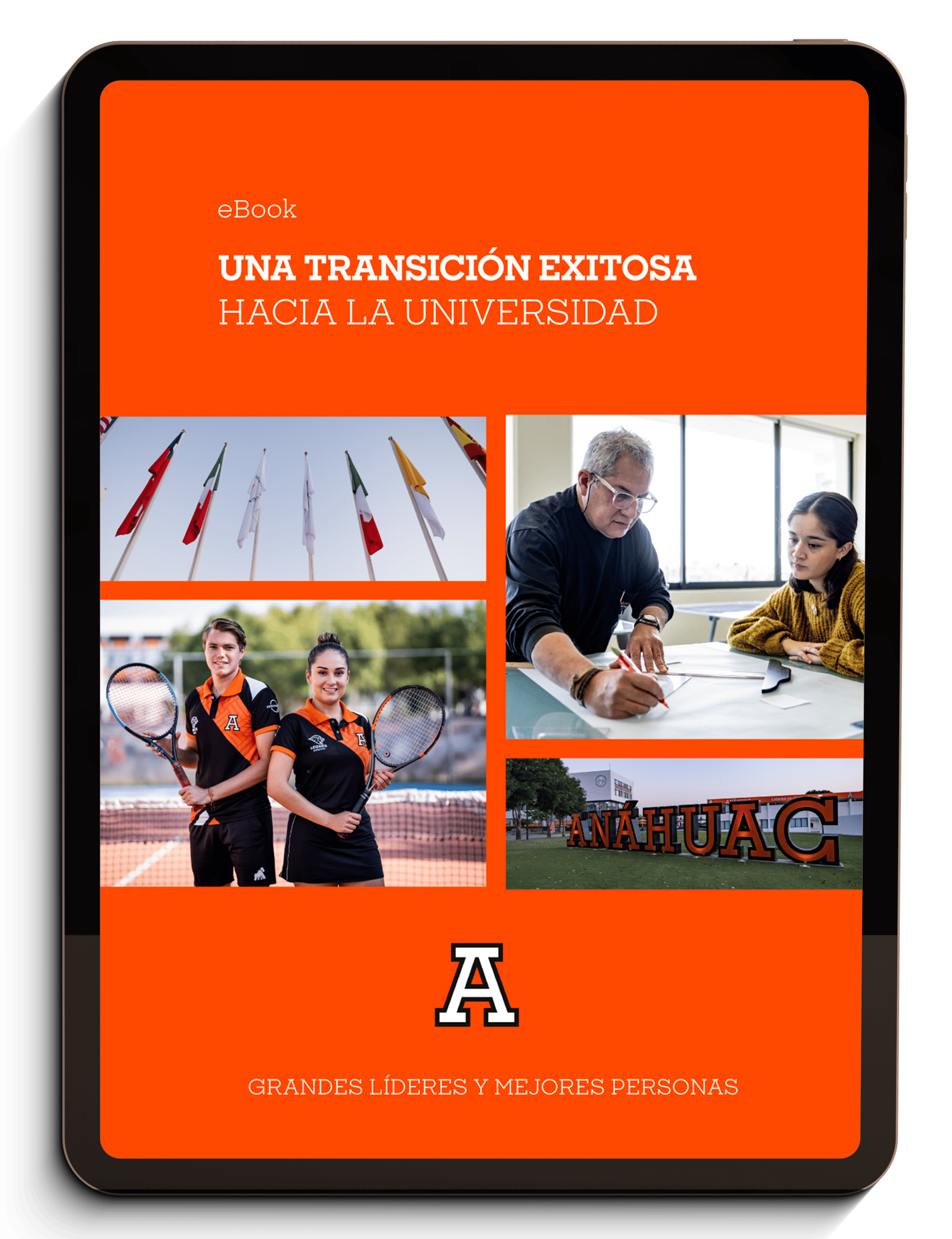 mockup tablet transición a la universidad